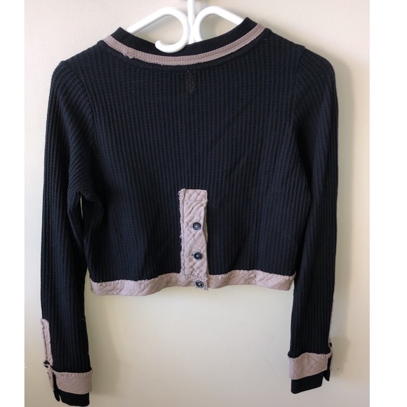 Free people cropped Henley - Picture 2 of 5